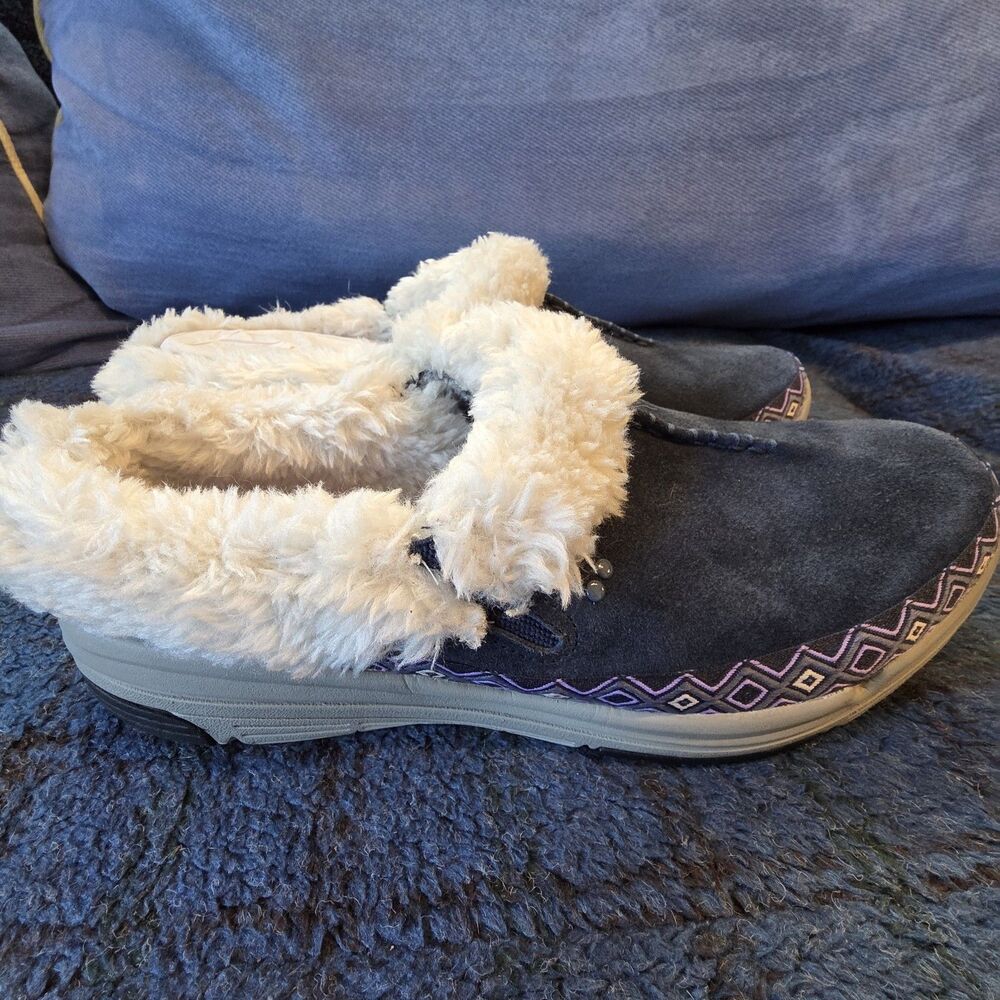 Ryka Adventure Mid Sneakers Womens US 10M Multi Faux Fur Lined Comfort Slip On - Picture 3 of 7
